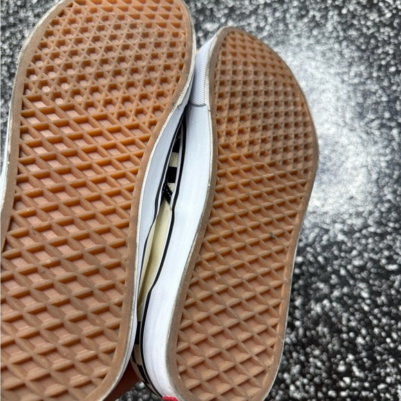 Vans Black and Cream Checkerboard Slip-Ons - Picture 3 of 6